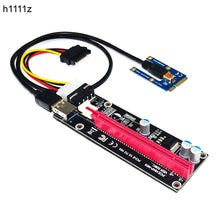Load image into Gallery viewer, Mini PCIe to PCI express 16X Riser for Laptop External Graphics Card EXP GDC BTC Antminer Miner mPCIe to PCI-e slot Mining Card