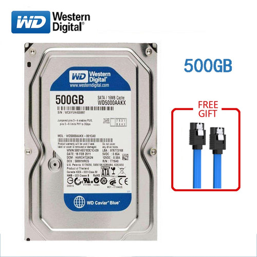WD BLUE brand 500GB internal hard disk 3.5